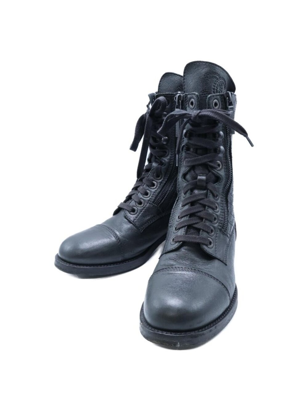 Chanel CC Logo Quilted Zip Boot - Picture 1 of 10